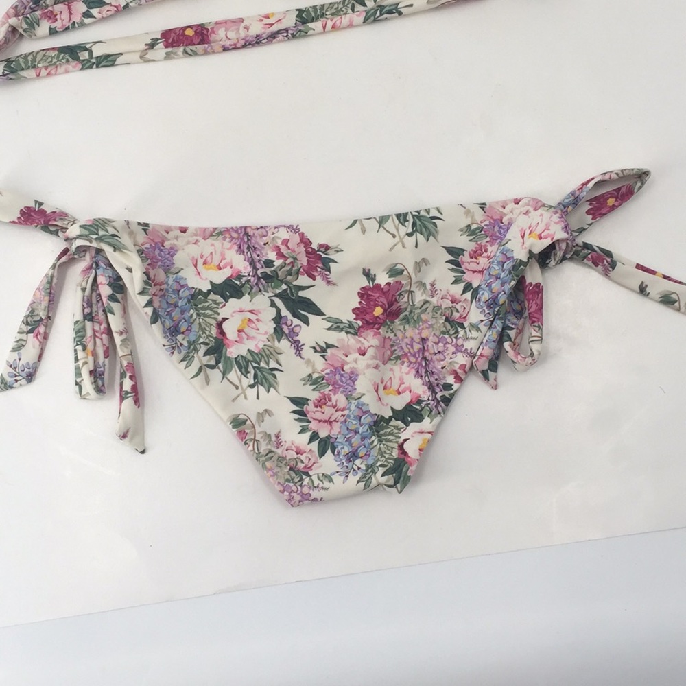 SMYM Ryder Wrap Top Side Tie Bikini Set Floral S/L - Picture 7 of 10